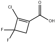 1-Cyclobutene-1-carboxylic acid, 2-chloro-3,3-difluoro- Struktur