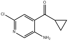 (5-Amino-2-chloro-4-pyridyl)(cyclopropyl)methanone Struktur