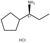 (S)-1-cyclopentylpropan-1-amine hydrochloride Struktur