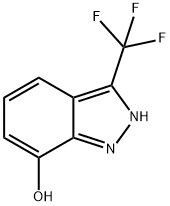 3-(trifluoromethyl)-1H-indazol-7-ol Struktur