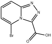 5-Bromo-[1,2,4]triazolo[4,3-a]pyridine-3-carboxylic acid Struktur