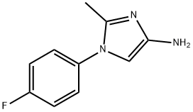 1-(4-fluorophenyl)-2-methyl-1H-imidazol-4-amine Struktur