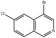 4-bromo-6-chloroisoquinoline Struktur