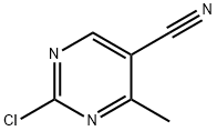 2-chloro-4-methylpyrimidine-5-carbonitrile Struktur