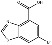 4-Benzothiazolecarboxylic acid, 6-bromo- Struktur