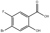 4-Bromo-5-fluoro-2-hydroxy-benzoic acid Struktur