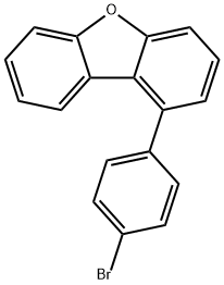 1-(4-bromophenyl)Dibenzofuran Struktur