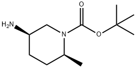 tert-butyl (2S,5R)-5-amino-2-methylpiperidine-1-carboxylate Struktur