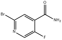 2-bromo-5-fluoroisonicotinamide Struktur