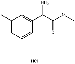 METHYL2-AMINO-2-(3,5-DIMETHYLPHENYL)ACETATE HYDROCHLORIDE Struktur