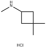 N,3,3-trimethylcyclobutan-1-amine hydrochloride Struktur