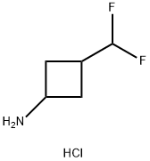 3-(difluoromethyl)cyclobutan-1-amine hydrochloride Structure