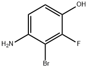 2-Bromo-3-fluoro-4-hydroxyaniline Struktur