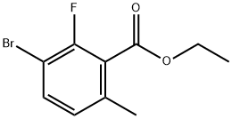 Benzoic acid, 3-bromo-2-fluoro-6-methyl-, ethyl ester Struktur