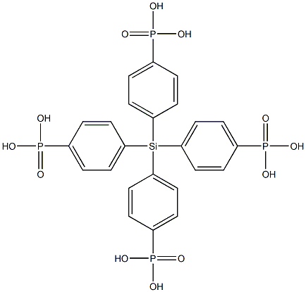 (silanetetrayltetrakis(benzene-4,1-diyl))tetraphosphonic acid Struktur