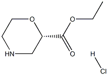 (S)-Ethyl morpholine-2-carboxylate hydrochloride Struktur