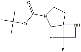 tert-butyl 3,3-difluoro-1,6-diazaspiro[3.4]octane-6-carboxylate Struktur