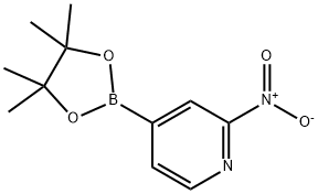 2-nitro-4-(tetramethyl-1,3,2-dioxaborolan-2-yl)pyridine Struktur