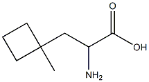 2-amino-3-(1-methylcyclobutyl)propanoic acid Struktur