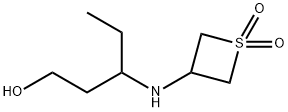 3-((1-hydroxypentan-3-yl)amino)thietane 1,1-dioxide Struktur