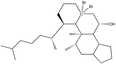 (1R,3aS,3bS,5R,5aR,7S,9aR,9bS,11aR)-5,5a-dibromo-9a,11a-dimethyl-1-[(2R)-6-methylheptan-2-yl]-hexadecahydro-1H-cyclopenta[a]phenanthren-7-ol