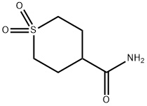 tetrahydro-2H-thiopyran-4-carboxamide 1,1-dioxide Struktur