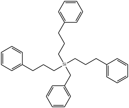 BENZYLTRIS(3-PHENYLPROPYL)SILANE Struktur