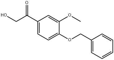 Ethanone, 2-hydroxy-1-[3-methoxy-4-(phenylmethoxy)phenyl]- Struktur