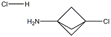 3-chlorobicyclo[1.1.1]pentan-1-amine hydrochloride Struktur