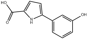 5-(3-hydroxyphenyl)-1H-pyrrole-2-carboxylic acid Struktur