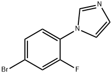 1-(4-bromo-2-fluorophenyl)-1H-imidazole Struktur