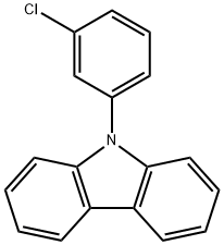 9-(3-chlorophenyl)-9H-carbazole Struktur