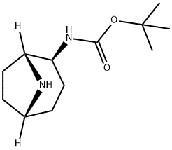 tert-Butyl (1R,2S,5S)-8-azabicyclo[3.2.1]octan-2-ylcarbamate Struktur