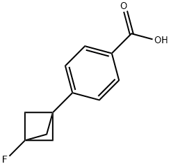 4-(3-Fluorobicyclo[1.1.1]pentan-1-yl)benzoic acid Struktur