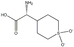 (R)-2-amino-2-(1,1-dioxidotetrahydro-2H-thiopyran-4-yl)acetic acid Struktur