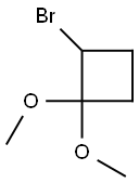 2-bromo-1,1-dimethoxycyclobutane Struktur