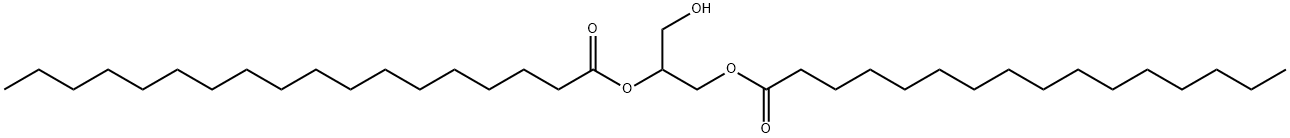 1-Palmitoyl-2-Stearoyl-rac-glycerol Struktur