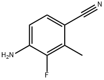 Benzonitrile, 4-amino-3-fluoro-2-methyl- Struktur