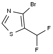 4-Bromo-5-(difluoromethyl)thiazole Struktur