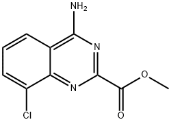 methyl 4-amino-8-chloroquinazoline-2-carboxylate Struktur