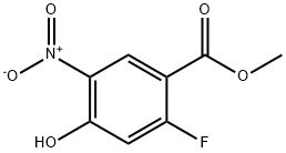 2-Fluoro-4-hydroxy-5-nitro-benzoic acid methyl ester Struktur