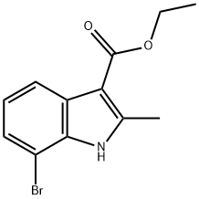 ethyl 7-bromo-2-methyl-1H-indole-3-carboxylate Struktur