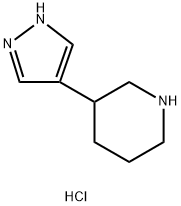 3-(1H-pyrazol-4-yl)piperidine dihydrochloride Struktur