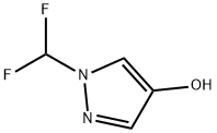 1H-Pyrazol-4-ol, 1-(difluoromethyl)- Struktur