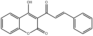 3-肉桂?；?4-羥基香豆素 結(jié)構(gòu)式