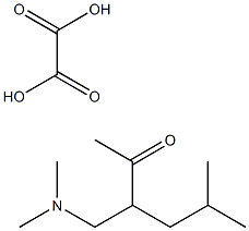 3-[(dimethylamino)methyl]-5-methylhexan-2-one ethanedioate Struktur