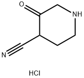 3-oxopiperidine-4-carbonitrile hydrochloride Struktur