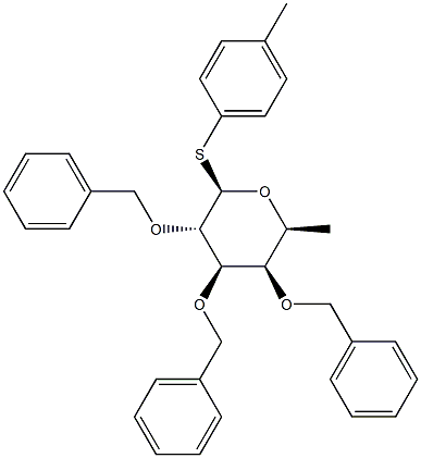 (2S,3R,4R,5S,6R)-3,4,5-tris(benzyloxy)-2-methyl-6-(p-tolylthio)tetrahydro-2H-pyran