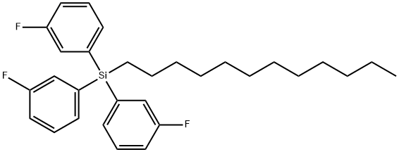 DODECYLTRIS(3-FLUOROPHENYL)SILANE Struktur