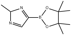 2-methyl-4-(4,4,5,5-tetramethyl-1,3,2-dioxaborolan-2-yl)-1H-imidazole Struktur